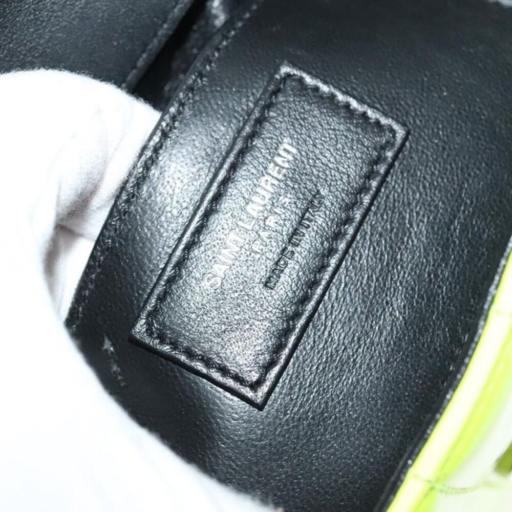 Saint Laurent Vicky Green Patent Leather Shoulder Bag (Pre-Owned) - Picture 10 of 16